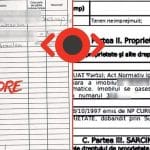 Actualizare CF: carte funciară veche, pe număr topografic, față de extrasul de carte funciară actualizat