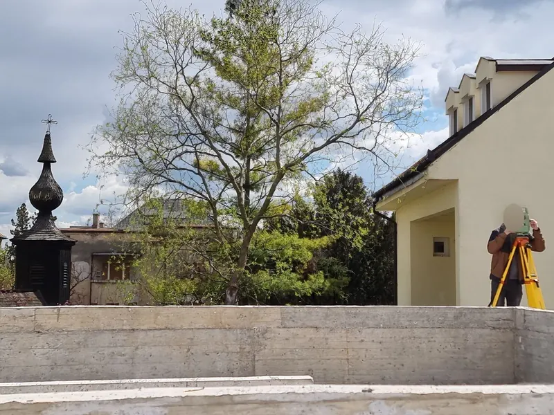 Centrul Eparhial și Mitropolia Banatului, Timișoara — topografie inginerească, măsurători cu stația totală și GNSS — Map Design