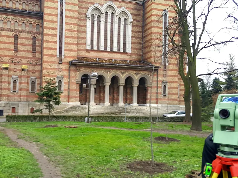 Catedrala Mitropolitană, Timișoara — documentație cadastrală de dezmembrare, măsurători cu stația totală și GNSS — Map Design
