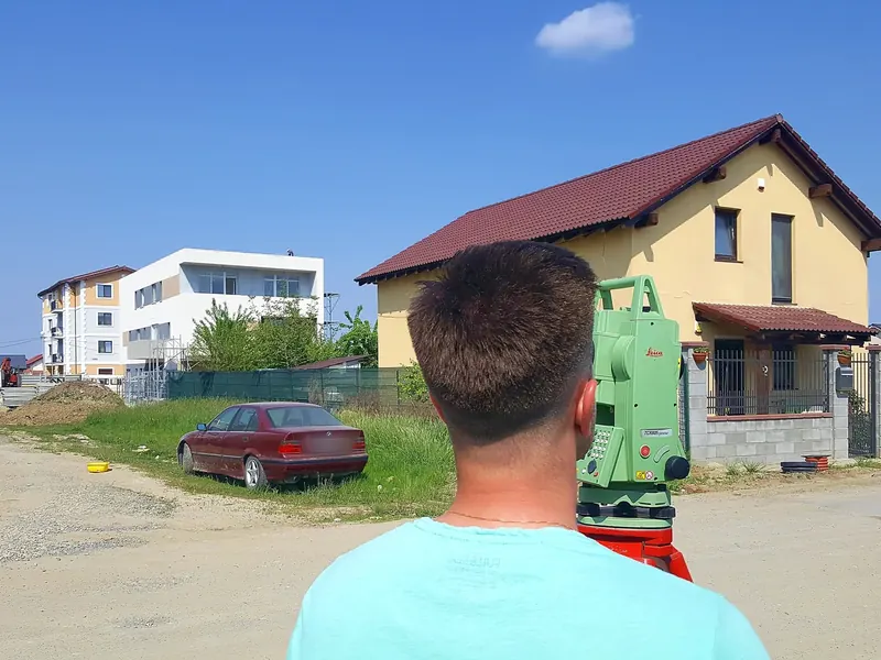 Blocuri de locuințe, Giroc — documentație de cadastru și carte funciară, măsurători cu stația totală și GNSS — Map Design