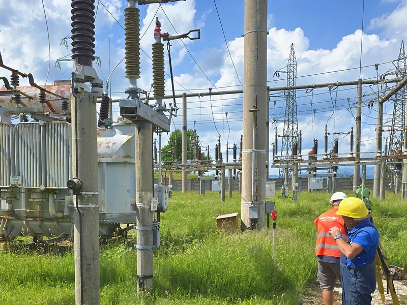 Stația electrică, Brad — topografie inginerească, măsurători cu stația totală și GNSS — Map Design