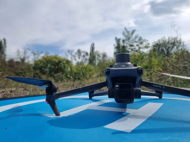 Parcul din zona Triaj, Reșița — fotogrametrie cu drona și model 3D, măsurători cu GNSS — Map Design