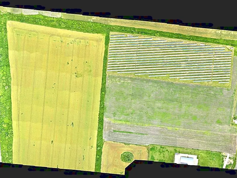 Parc fotovoltaic, Voiteg — fotogrametrie cu drona și model 3D, măsurători cu GNSS — Map Design